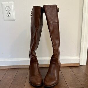 Elegant Brown Knee-High Women's Boots